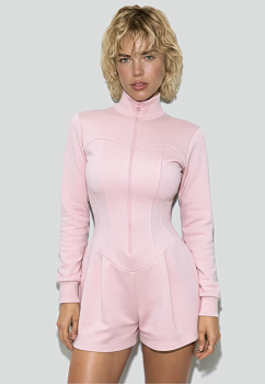 Комбинезон спортивный из футера с длинным рукавом